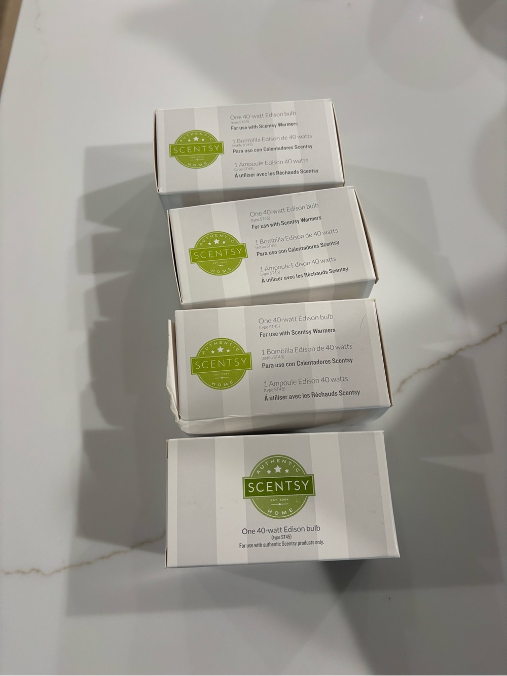 Scentsy White Edison 40-Watt Bulbs (Set of 4)